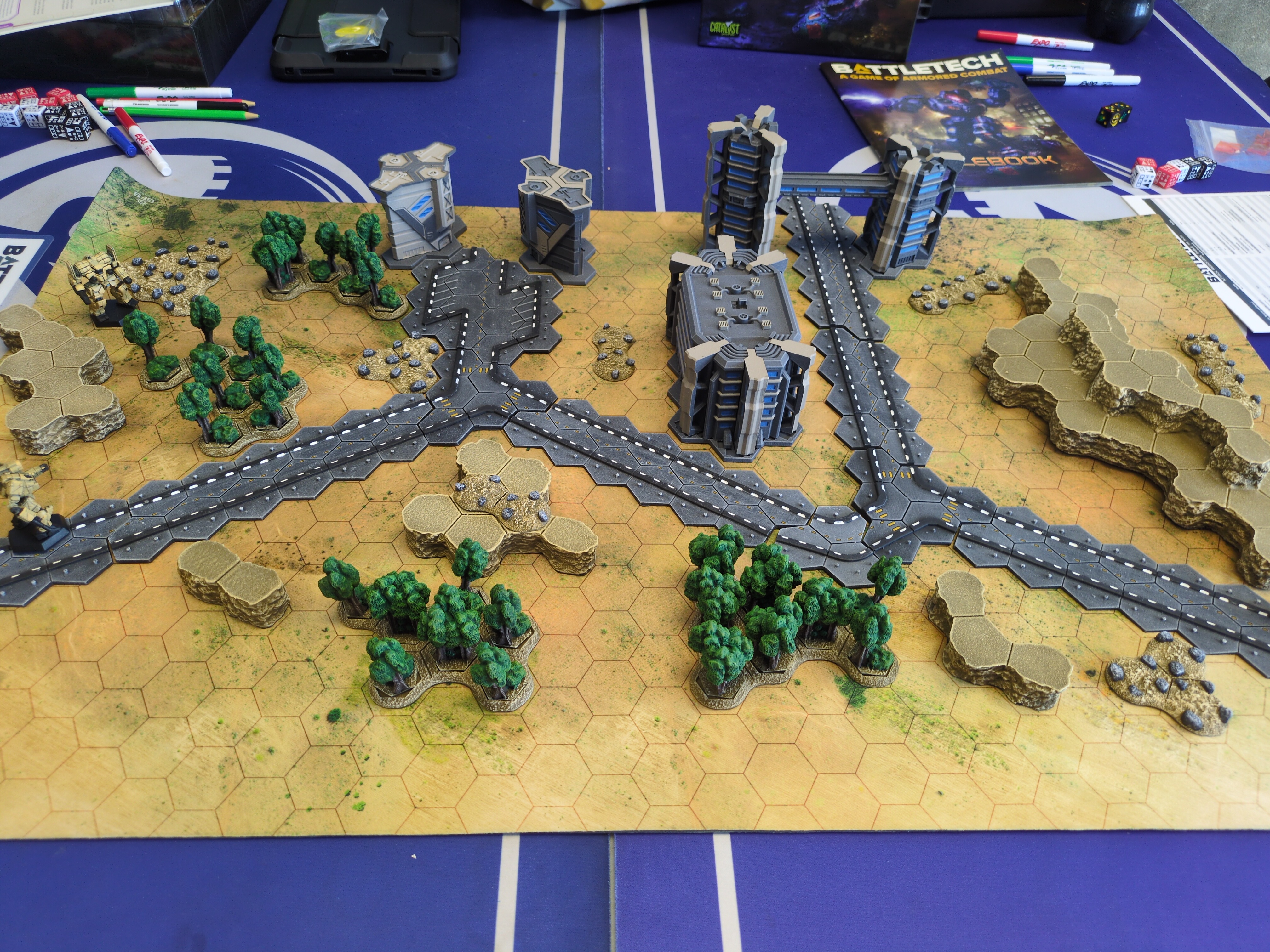 Map filled with HexTech terrain
