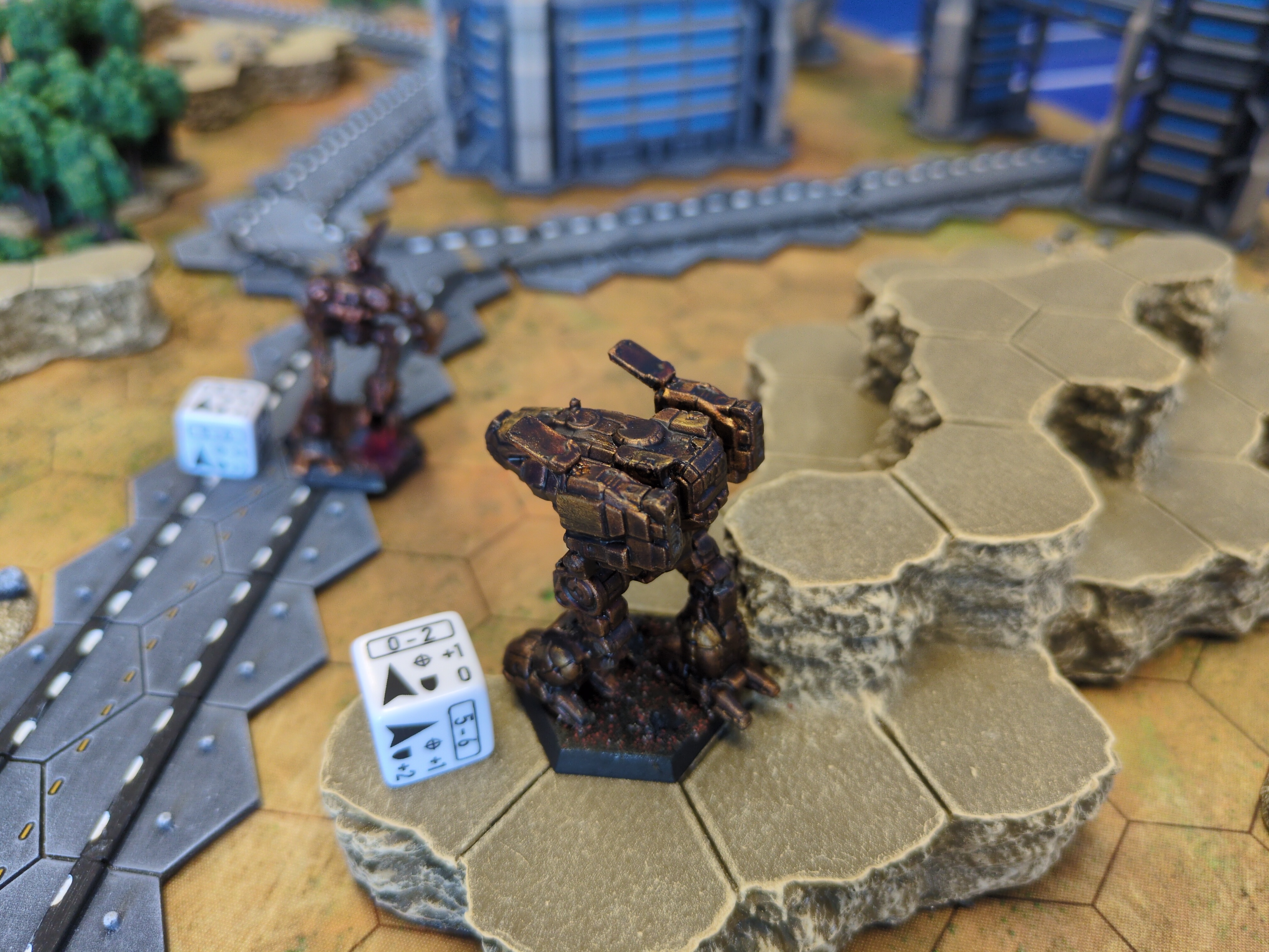 My Marauder covers the Stalkers swing to the left flank